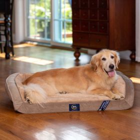 Quilted Gel Memory Foam Ortho Couch Pet Bed, Large