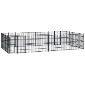 Outdoor Dog Kennel Steel 496 ft²