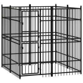 Outdoor Dog Kennel Steel 39.7 ft²