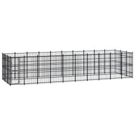 Outdoor Dog Kennel Steel 297.6 ft²