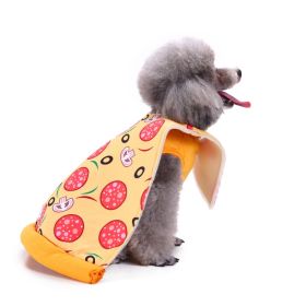 Pet Clothes Creative Halloween Christmas Dog Clothes (Option: SDZ69 Pizza-M)