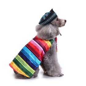 Pet Clothes Creative Halloween Christmas Dog Clothes (Option: SDZ54 Color Stripes-M)