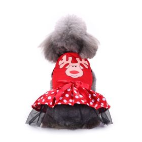 Pet Clothes Creative Halloween Christmas Dog Clothes (Option: SDZ61 Elk Skirt-XL)