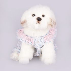 Dog Clothes Floral Pet Suspender Skirt (Option: Floral Skirt-S)