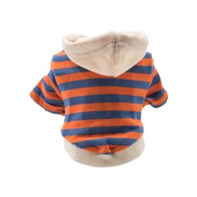 Pet Casual Striped Sweater Warm (Option: Orange-M)