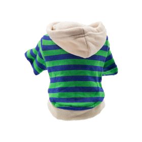 Pet Casual Striped Sweater Warm (Option: Green-M)