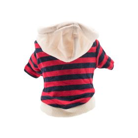 Pet Casual Striped Sweater Warm (Option: Red-M)