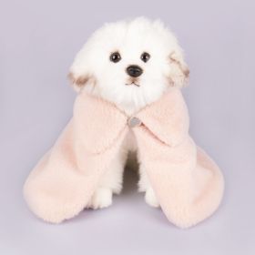 Pet Coat Comfortable Warm And Cute Pet Cloak (Option: Pink-Average Size)