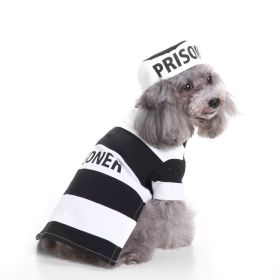 Old Man Wanchristmas Pet Knitted Sweater (Option: SDZ12 Prisoner Suit-S)