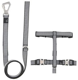 Pet Life 'Escapade' Outdoor Series 2-in-1 Convertible Dog Leash and Harness (Color: grey, size: medium)