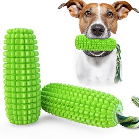 Pet Dog Toy Interactive Rubber Balls for Small Large Dogs Puppy Cat Chewing Toys Pet Tooth Cleaning Indestructible Dog Food Ball (Ships From: China, Color: green-Squeak)