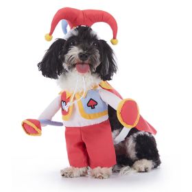 Pet Supplies Wansheng Dog Clothes (Option: PF97 Red Peach Clown-XL)